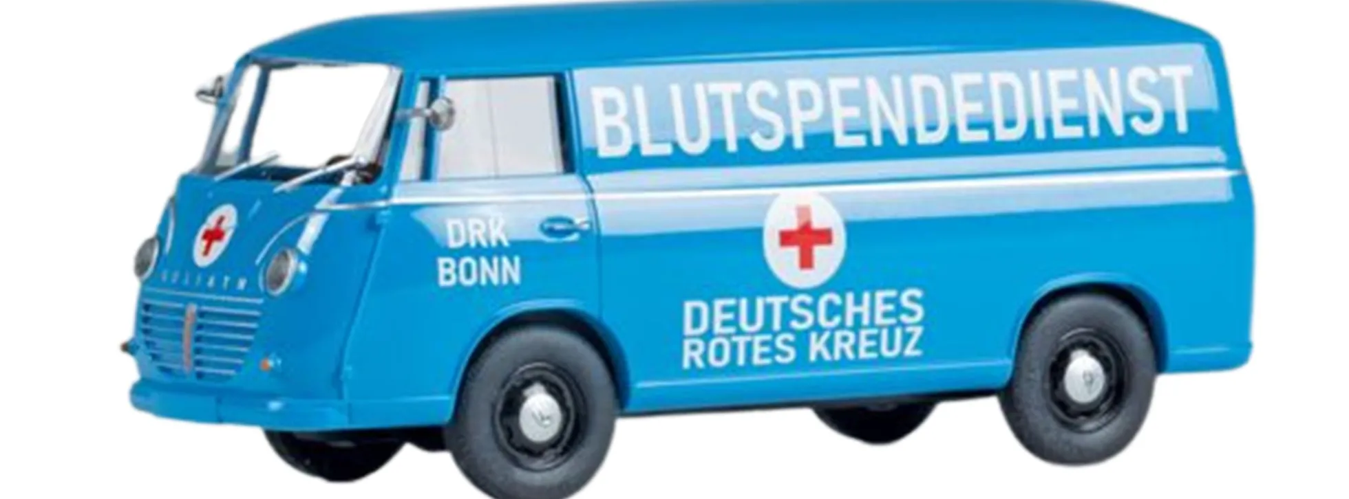 minicar 66008 Goliath Express 1100 Kastenwagen DRK-Blutspendedienst | Modellauto 1:87