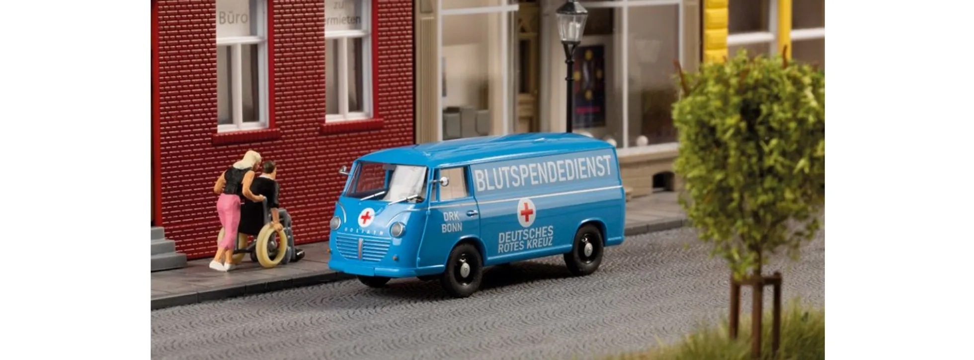 minicar 66008 Goliath Express 1100 Kastenwagen DRK-Blutspendedienst | Modellauto 1:87