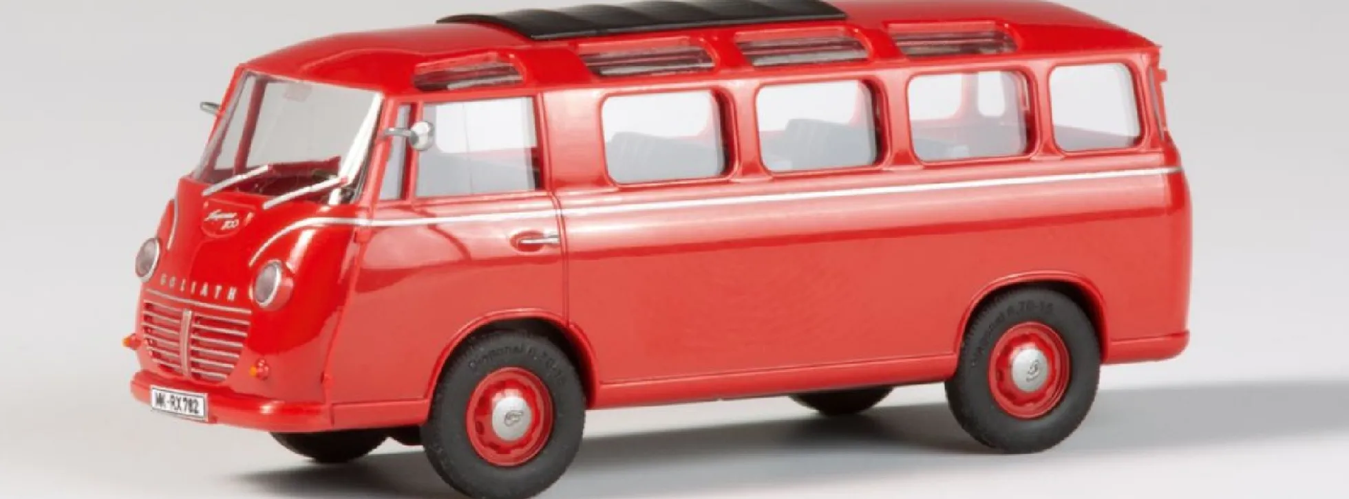 minicar 66035 Goliath Express 1100 Luxusbus rot | Busmodell 1:87