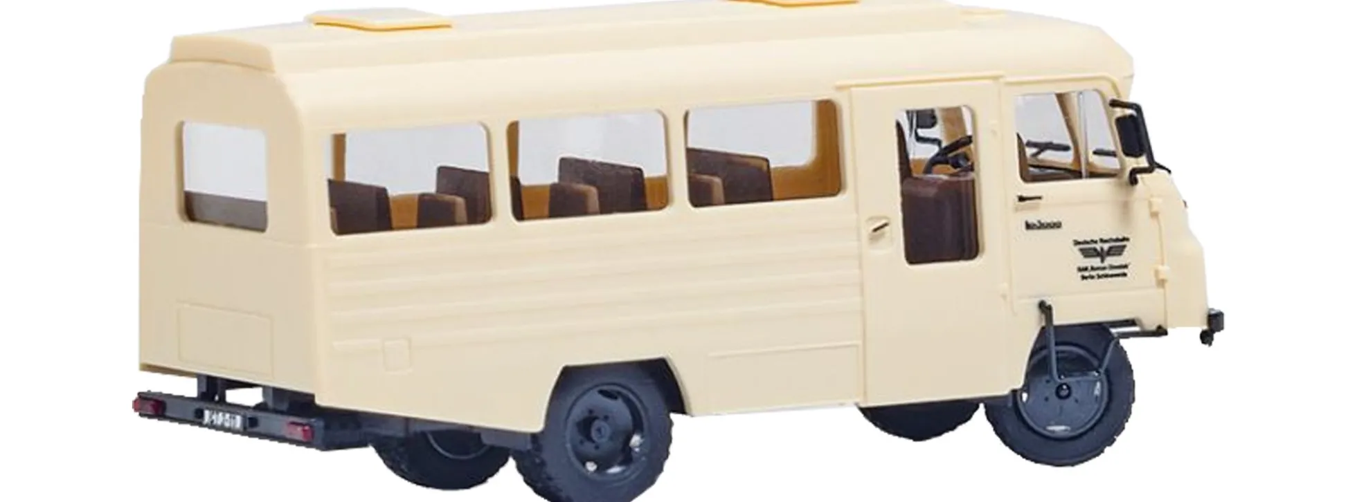 minicar 66052 Robur LO3000 Mehrzweckbus DR RAW Schöneweide | Busmodell Bausatz 1:120