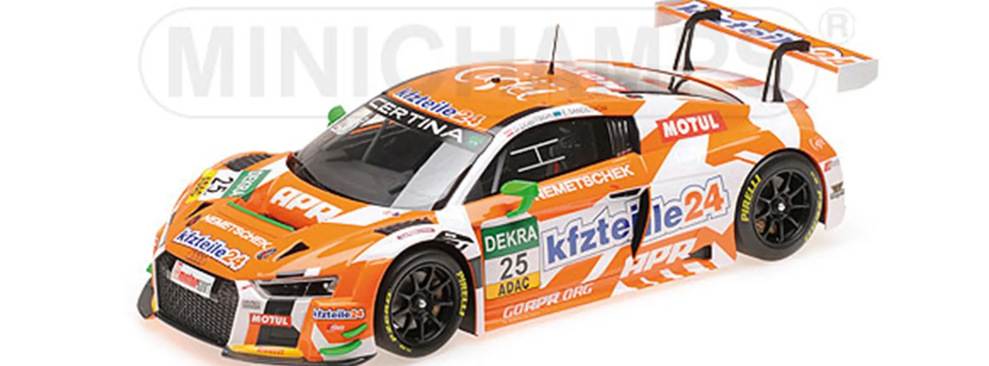 MINICHAMPS 155161125 Audi R8 LMS Dobitsch/Sandstörm | Modellauto 1:18