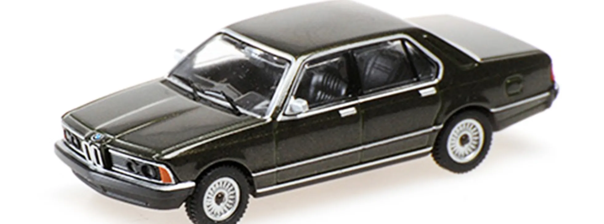 MINICHAMPS 870020400 BMW 733I E23 dunkelgrünmetallic 1977 Automodell 1:87