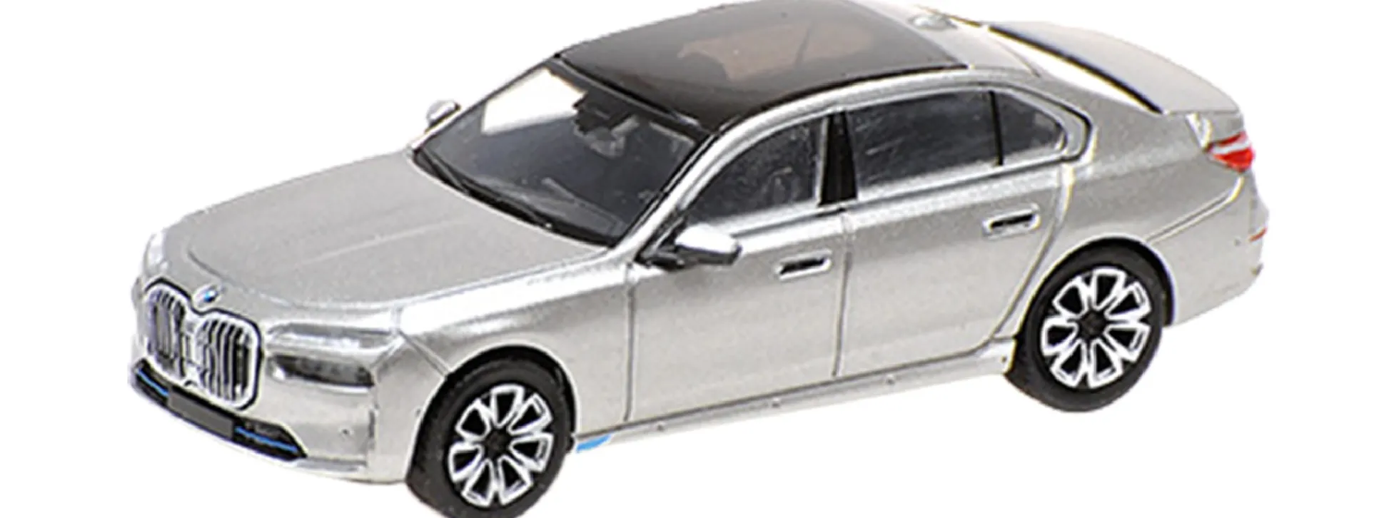 MINICHAMPS 870024502 BMW I7 G70 silber | Modellauto 1:87