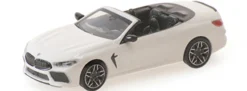 MINICHAMPS 870029032 BMW M8 Competition Cabrio F91 2019 alpinweiß Automodell 1:87