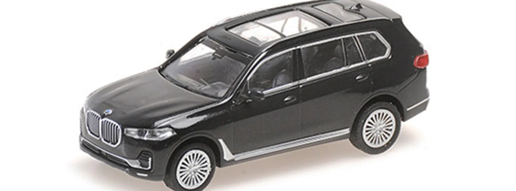MINICHAMPS 870029302 BMW X7 G07 2019 schwarz Automodell 1:87