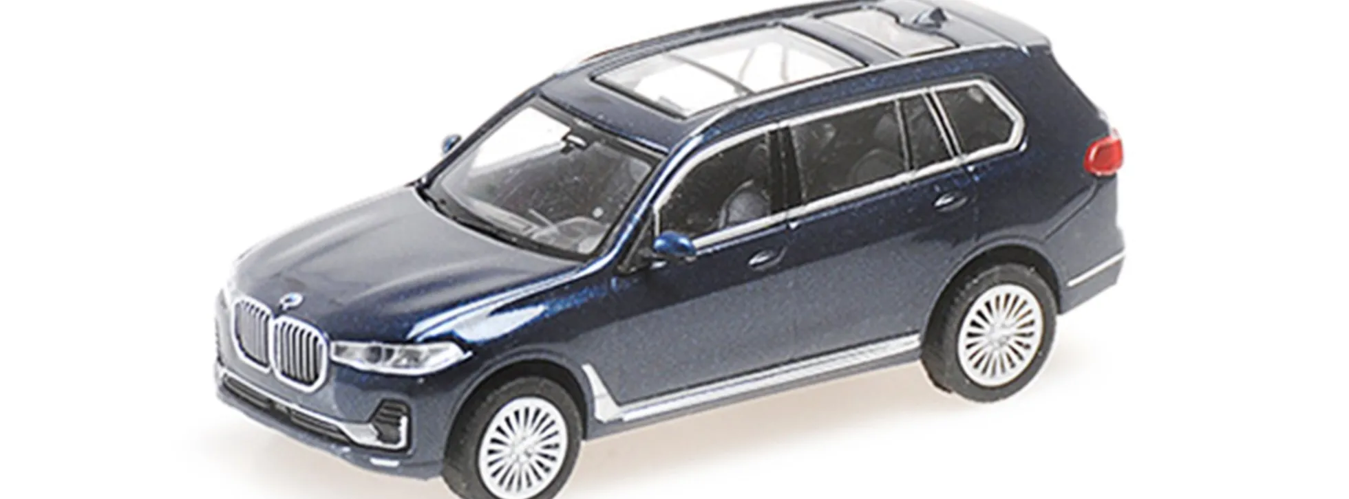 MINICHAMPS 870029301 BMW X7 G07 2019 tansanitblaumetallic Automodell 1:87