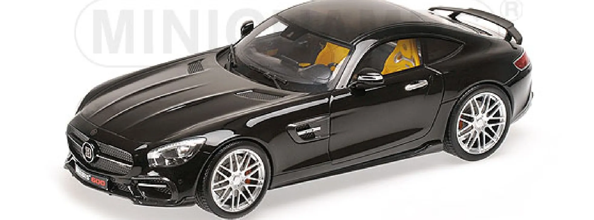 MINICHAMPS 107032520 Brabus 600 auf Basis MB GT S schwarz | Modellauto 1:18