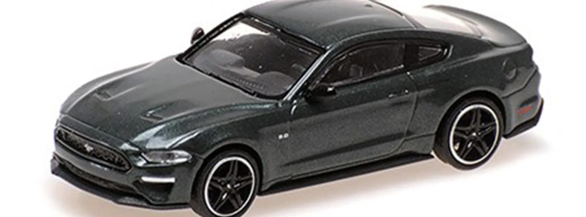 MINICHAMPS 870087025 Ford Mustang VI Coupe 2018 dunkelgrünmetallic Automodell 1:87