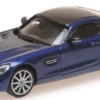 MINICHAMPS 870037124 Mercedes-AMG GTS 2015 blaumetallic Automodell 1:87