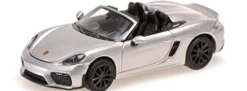 MINICHAMPS 870067704 Porsche 718 Boxster Spyder Typ 982 2019 silbermetallic Automodell 1:87