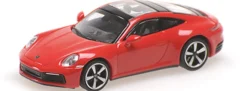 MINICHAMPS 870068320 Porsche 911 (992) Carrera 4S 2019 rot Automodell 1:87