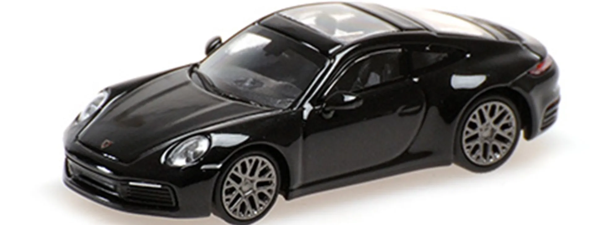 MINICHAMPS 870068321 Porsche 911 (992) Carrera 4S 2019 schwarz-metallic Automodell 1:87