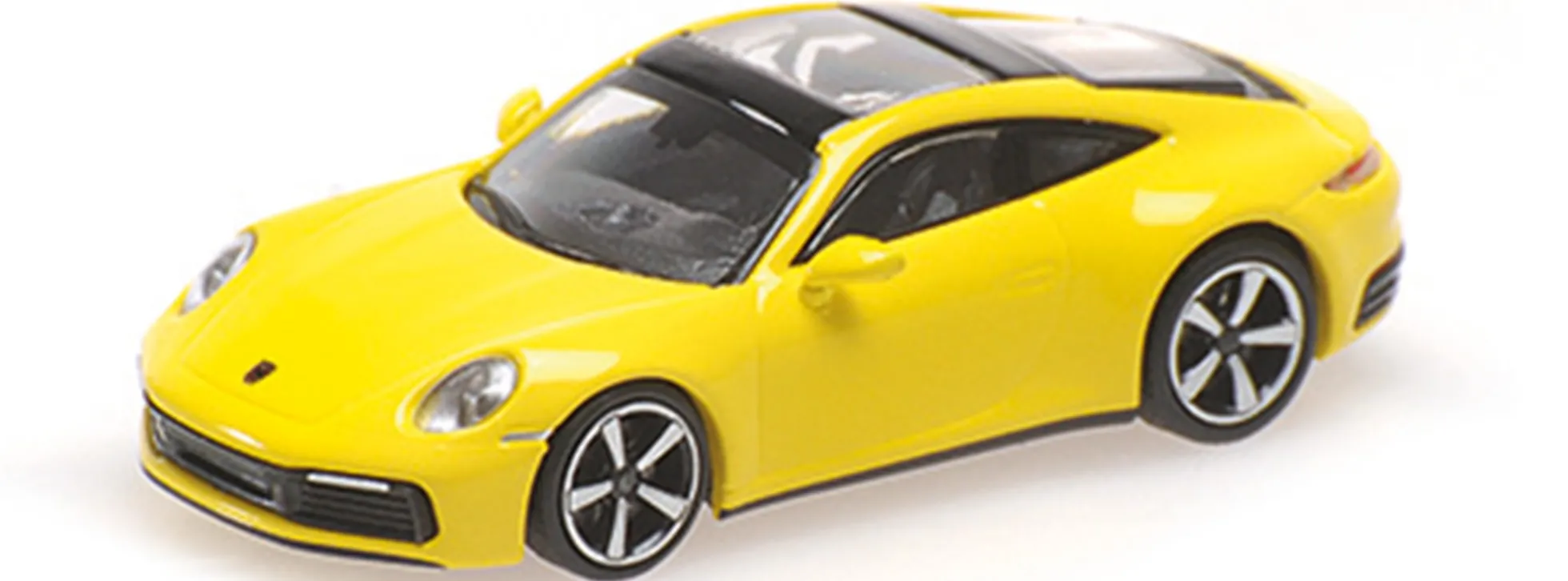 MINICHAMPS 870068322 Porsche 911 (992) Carrera 4S 2019 gelb Automodell 1:87