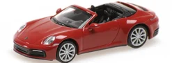 MINICHAMPS 870068332 Porsche 911 (992) Carrera 4S Cabrio rot 2019 Automodell 1:87