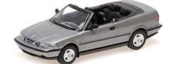 MINICHAMPS 870170134 Saab 900 Cabriolet 1995 graumetallic Automodell 1:87