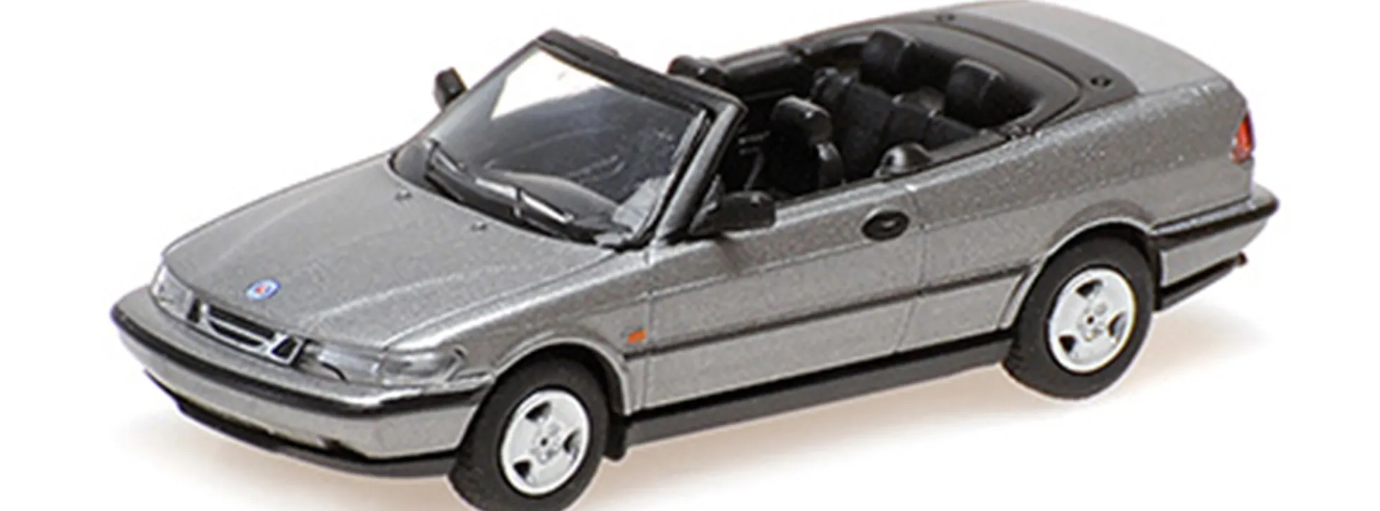 MINICHAMPS 870170134 Saab 900 Cabriolet 1995 graumetallic Automodell 1:87