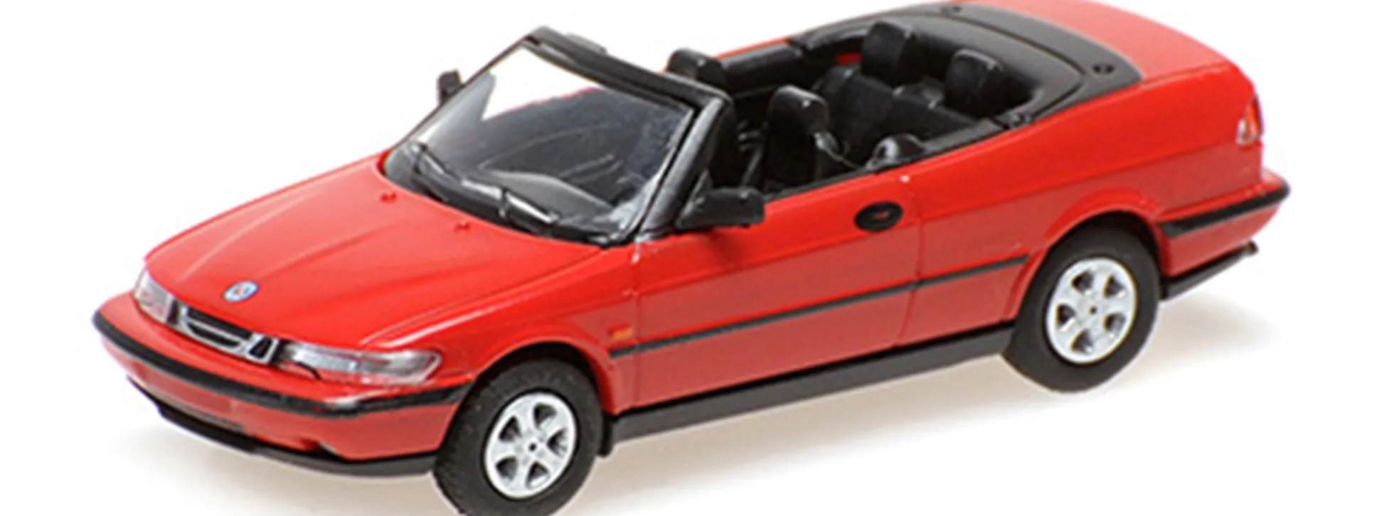 MINICHAMPS 870170132 Saab 900 Cabriolet 1987 rot Automodell 1:87