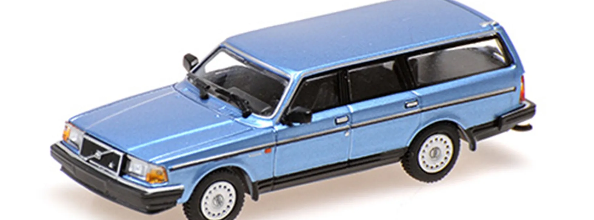 MINICHAMPS 870171411 Volvo 240GL Kombi 1986 blaumetallic Automodell 1:87