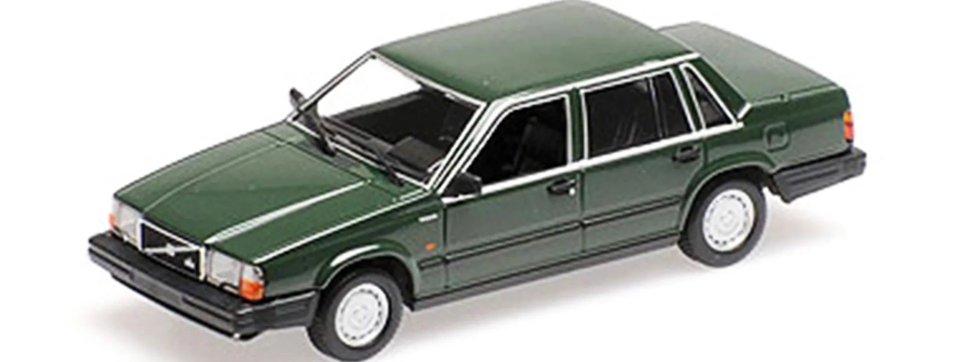 MINICHAMPS 870171701 Volvo 740 GL Limousine 1986 dunkelgrün Automodell 1:87