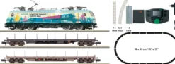MINITRIX 11165 Digital-Startpackung BR 186 mit Güterzug | DCC Sound | Spur N