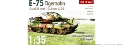 Modelcollect UA35036 German heavy tank E-75 mit 12.8cm L/55 Tiger III Ausf.E | Panzer Bausatz 1:35