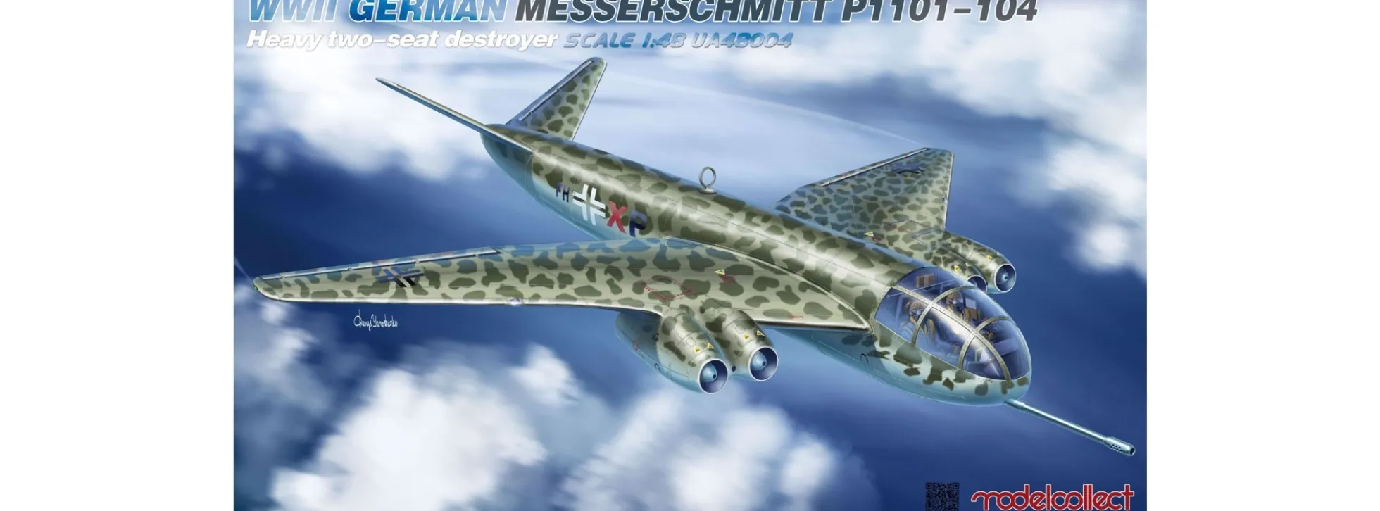 modelcollect UA48004 Messerschmitt P1101-104 Bomber | Flugzeug Bausatz 1:48