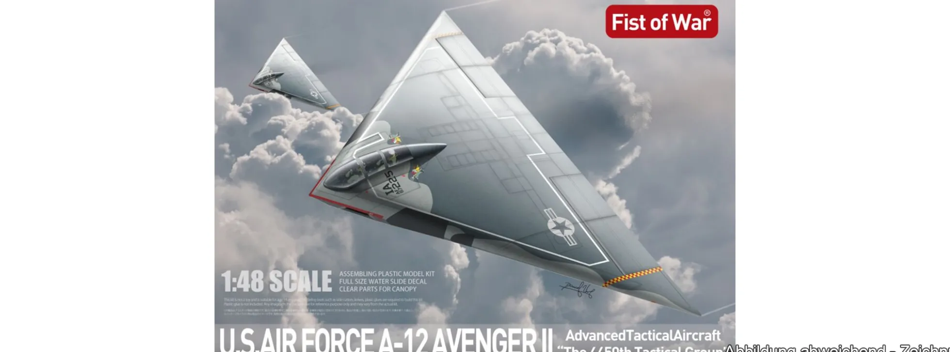 Modelcollect UA48005 U.S. Air Force A-12 Avenger II | Flugzeug Bausatz 1:48