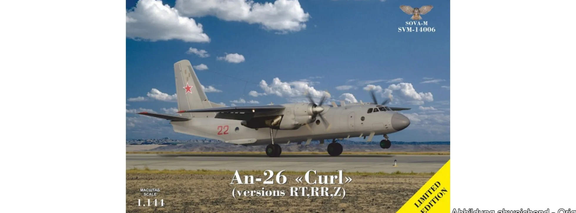 MODELSVIT SVM-14006 Antonov AN-26 Curl | Flugzeug Bausatz 1:144