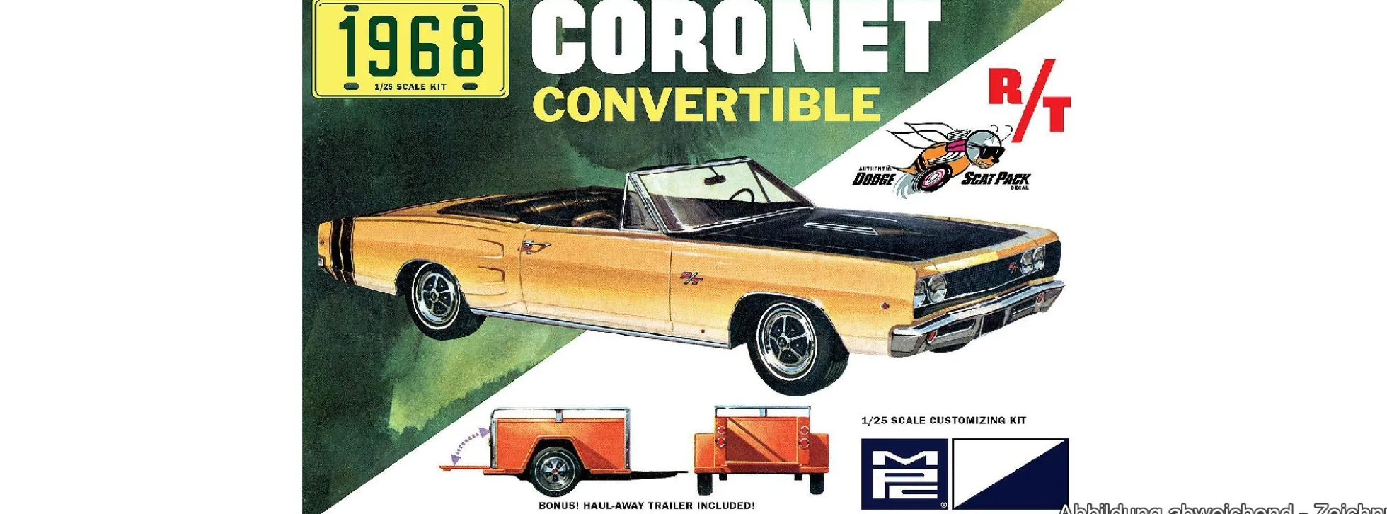 MPC 978 1968 Dodge Coronet Convertible | Auto Bausatz 1:25
