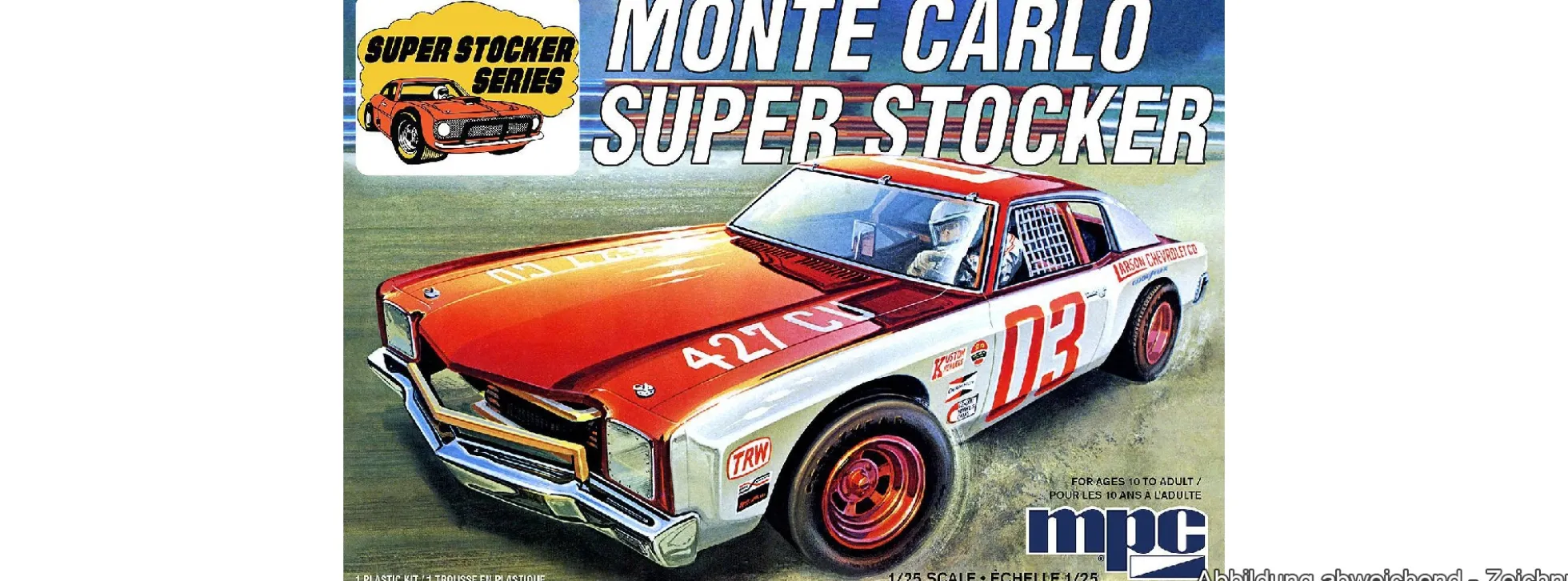 MPC 962M 1971 Chevy Monte Carlo Super Stocker | Auto Bausatz 1:25