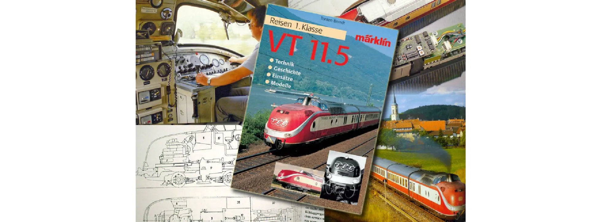 märklin 07495 Buch Triebzug VT11.5 | Alles über die Triebzüge VT 11.5/601/602