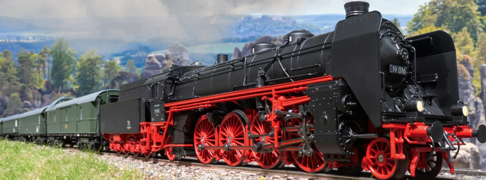 märklin 38190 Dampflok BR 19.0 Sachsenstolz DR | mfx+ Sound u. Rauch | Spur H0