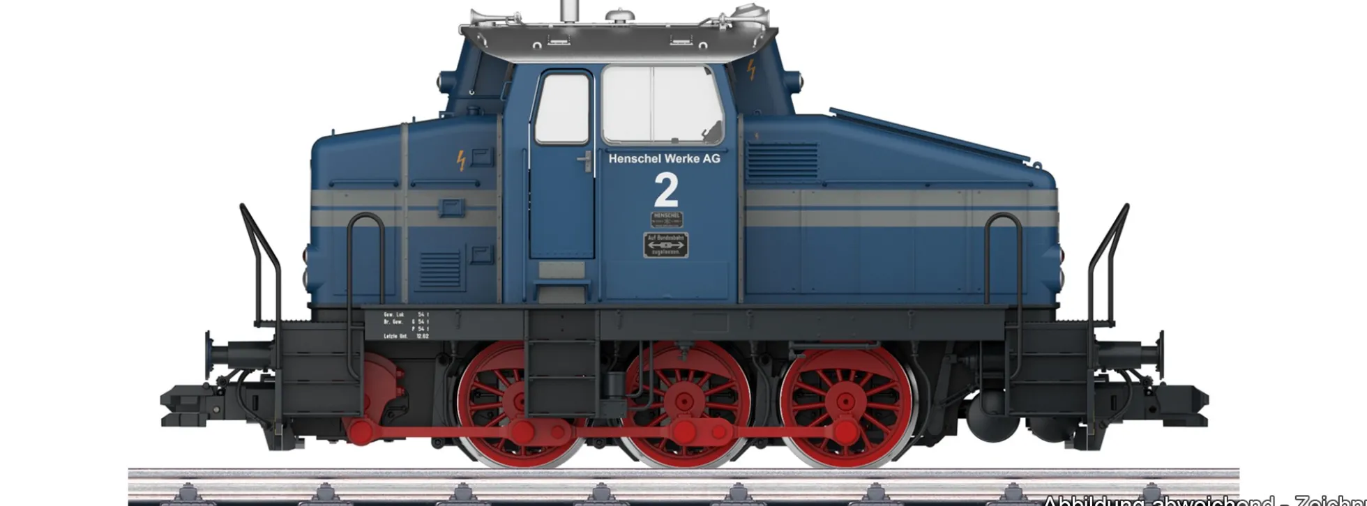 märklin 55500 Diesellok DH 500 Ca Henschel Werkslok | mfx/DCC Sound | Spur 1