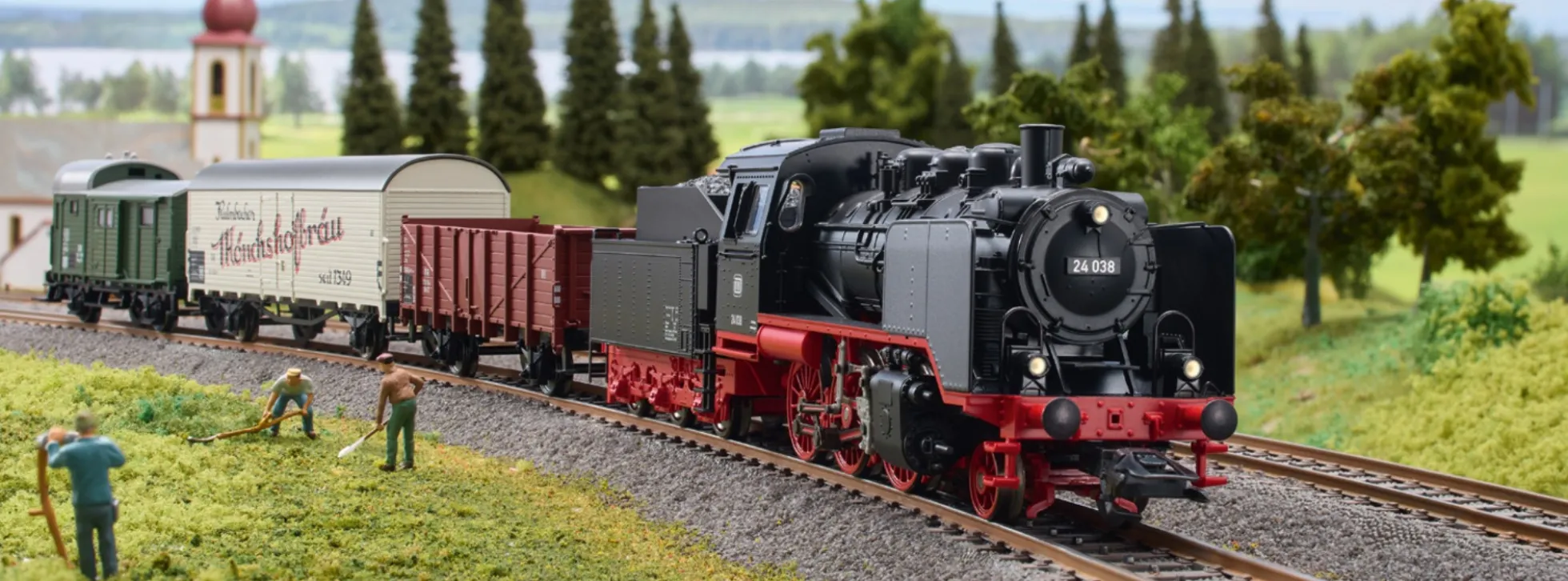 märklin 29249 Digital-Startpackung BR 24 Nahgüterzug DB | mfx+ Sound + Dampf | Spur H0