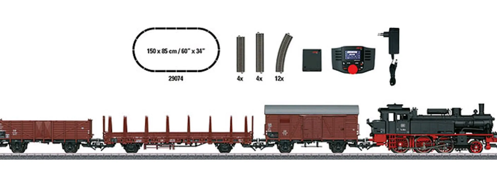 märklin 29074 Digital-Startpackung Güterzug Epoche III DB | mfx Digital | Spur H0