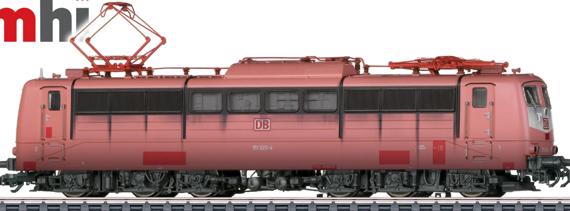 märklin 39136 E-Lok BR 151 024 DB AG | MHI | mit Alterung | mfx+ Sound + Pantos | Spur H0
