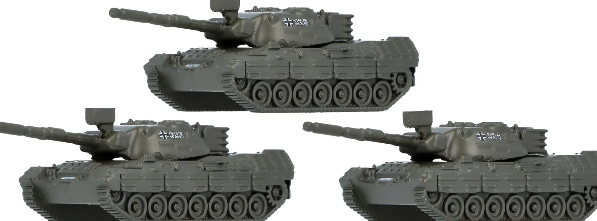 märklin 89025 Fahrzeugset Panzer Leopard 1A1 | 3 Stück | Spur Z