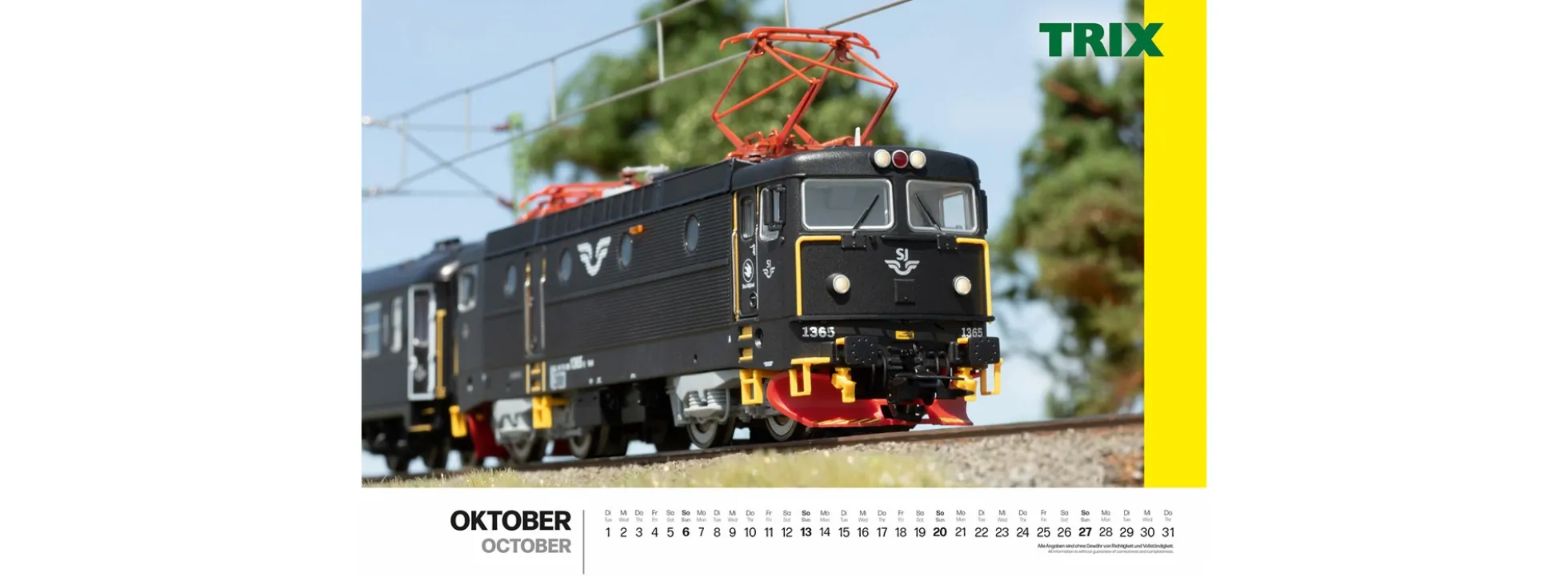 märklin 19855 Märklin-/Trix-Wandkalender 2024 | 49 x 34 cm