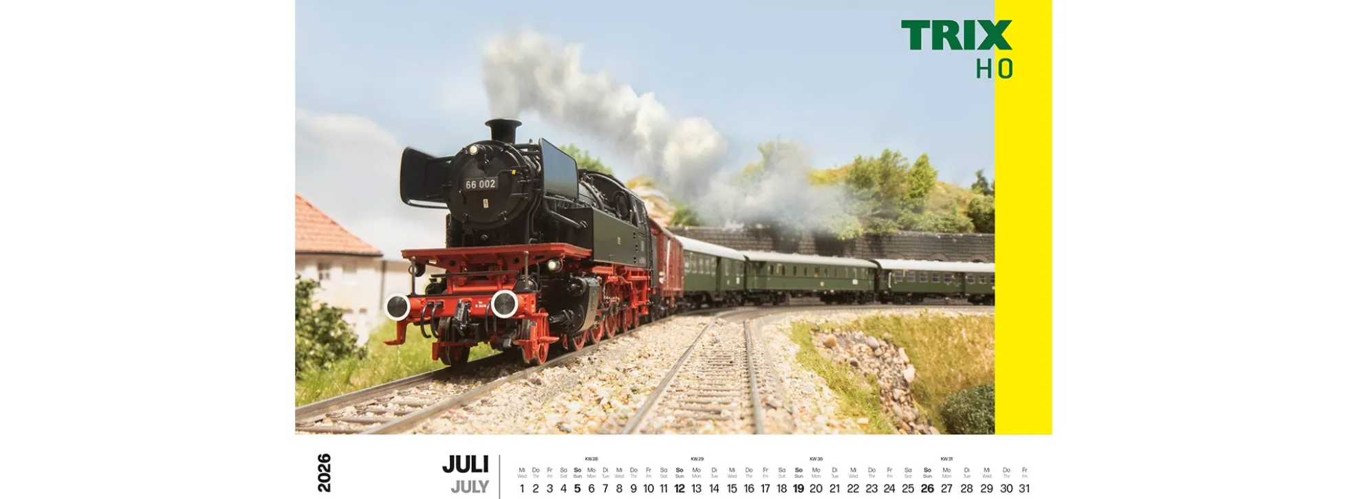 märklin 19726 Märklin-/Trix-Wandkalender 2026 | 49 x 34 cm
