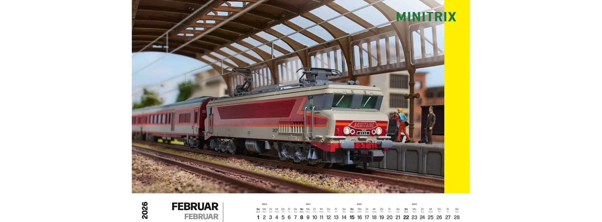 märklin 19726 Märklin-/Trix-Wandkalender 2026 | 49 x 34 cm