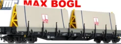 märklin 47167 Rungenwagen Res mit Wandscheiben Max Bögl | Spur H0