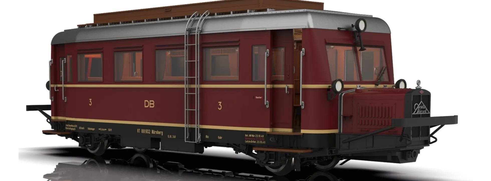 märklin 55133 Schienenbus VT 88.9 Schweineschnäuzchen DB | mfx/DCC Sound | Spur 1