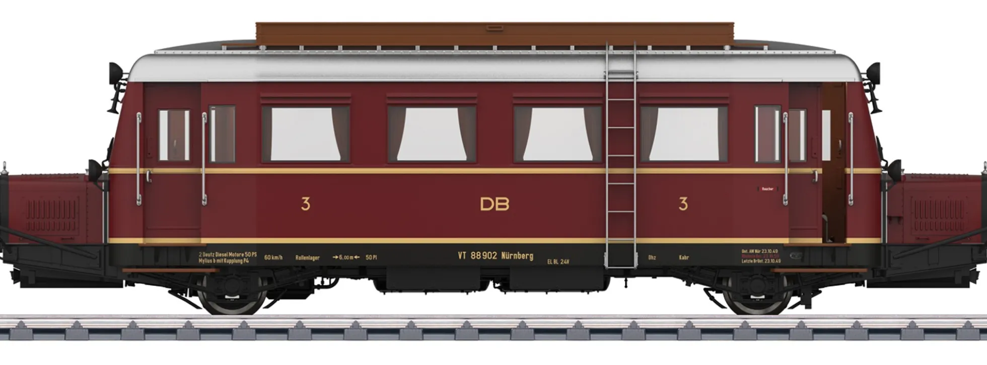 märklin 55133 Schienenbus VT 88.9 Schweineschnäuzchen DB | mfx/DCC Sound | Spur 1
