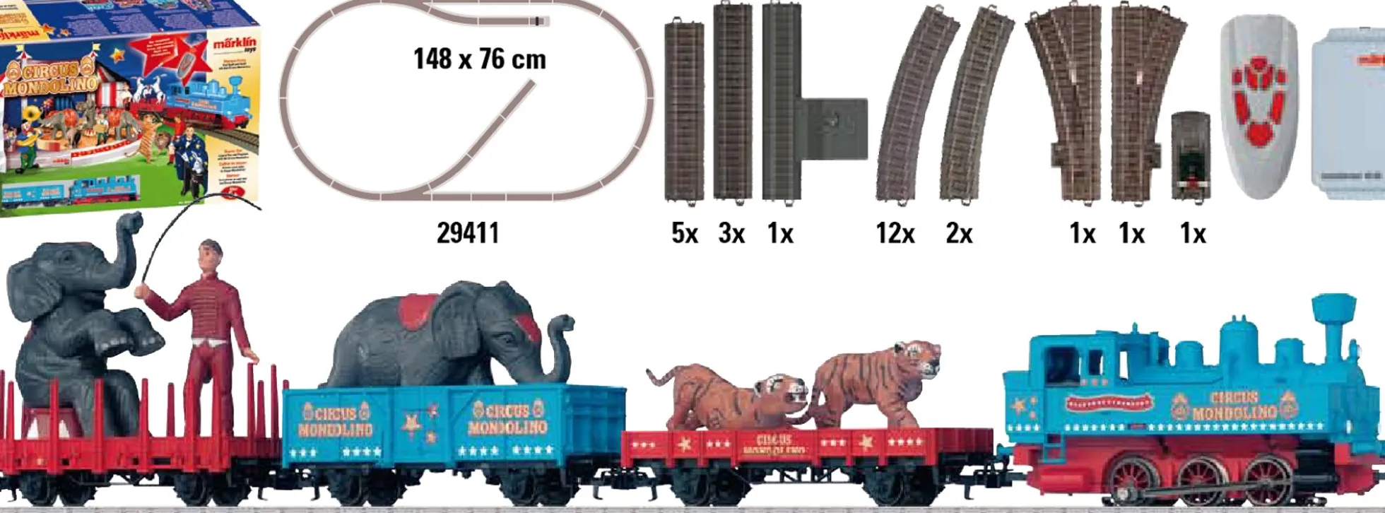 märklin 29411 Startpackung Circus Mondolino | AC digital | Spur H0