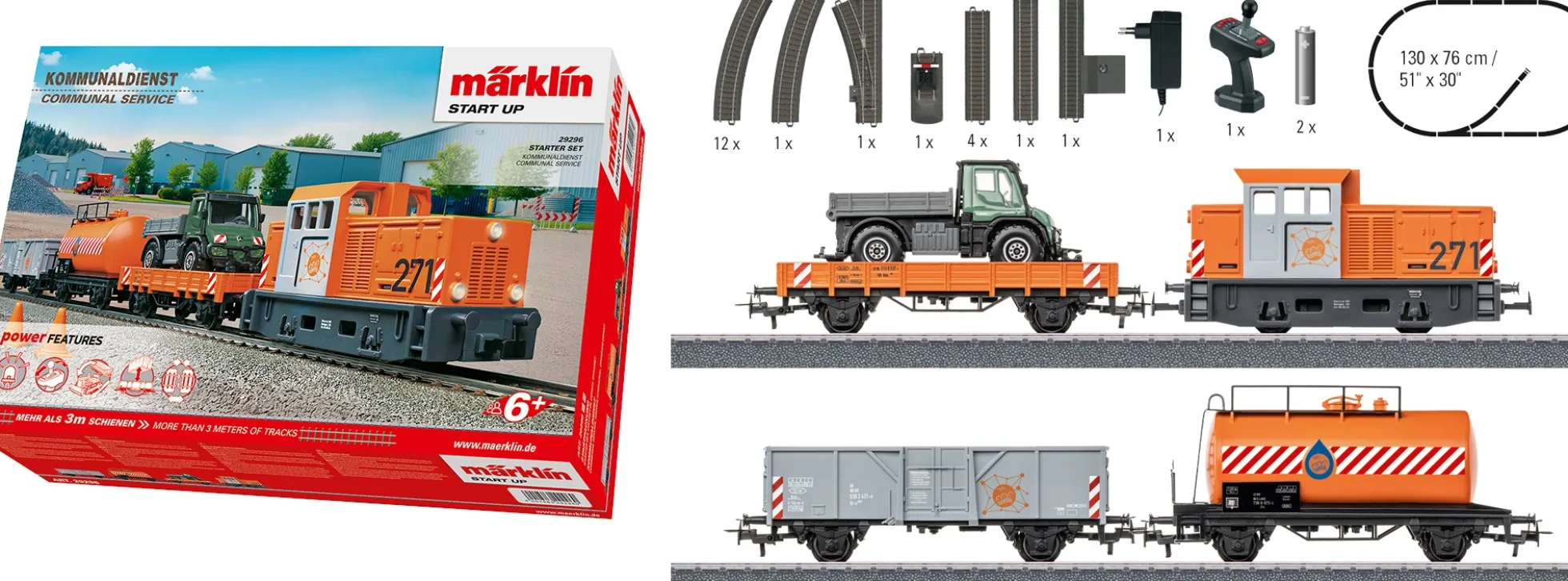 märklin 29296 Start Up Startpackung Kommunaldienst | mfx | Spur H0
