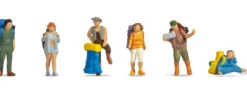 NOCH 15247 Backpacker und Tramper | 6 Stück | Figuren Spur H0