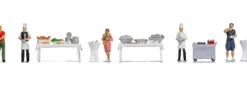 NOCH 16276 Buffet | mehrteiliges Set | Figuren Spur H0