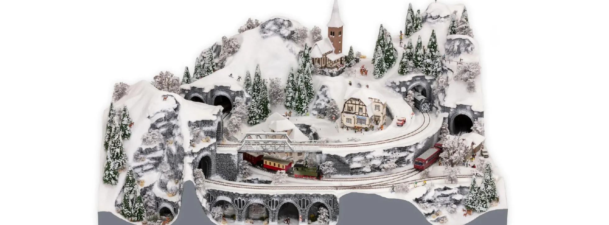 NOCH 53615 Easy-Track Trassenbausatz Theisensee | Anlangenbausatz Spur H0