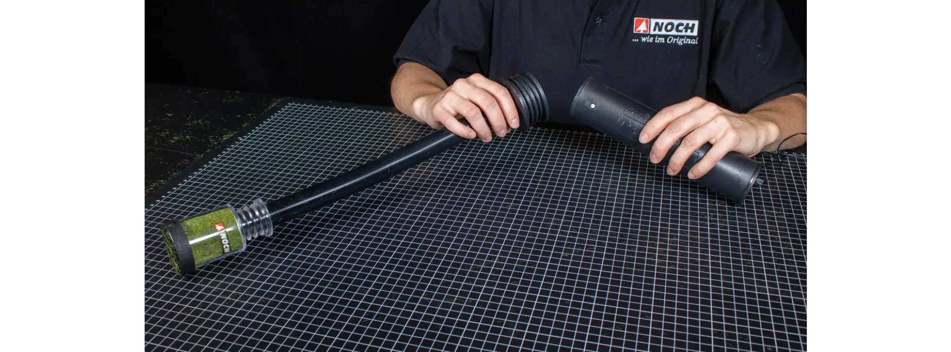 NOCH 60125 Gras-Master 4.0 PROFI Set | Begrasungsgerät für alle Spurweiten