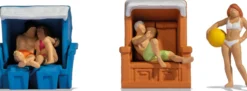 NOCH 15852 Im Strandkorb | 3-tlg. Set | Figuren Spur H0